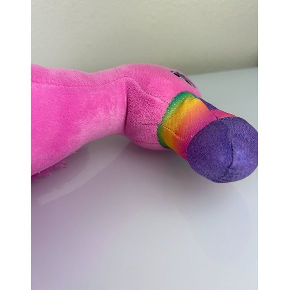 Build-a-Bear Rainbow Flamingo Pink Plush Stuffed Animal 20.5" Toy - Picture 13 of 13